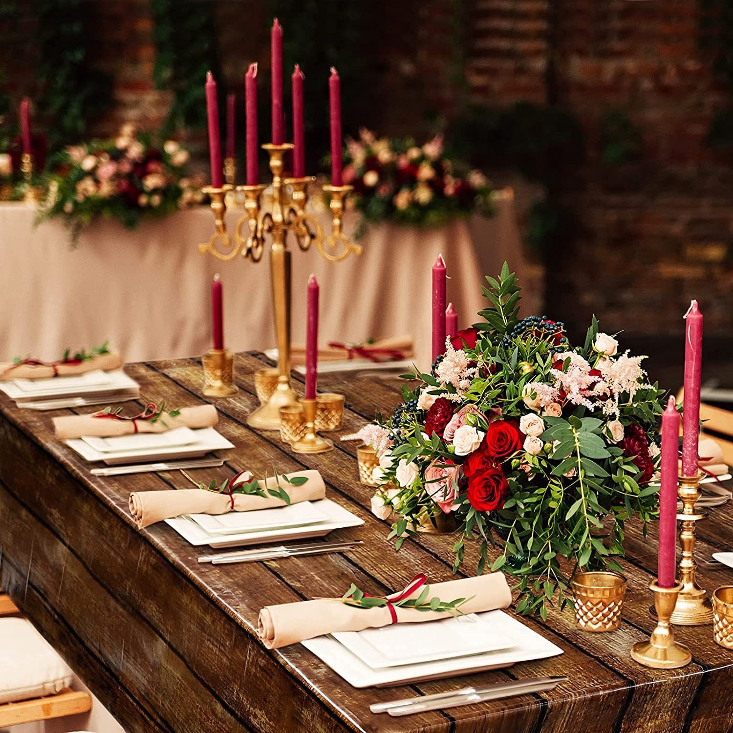 Einweg-Tischdecke mit Holzmase – Wedding Supply Rentals Bewertung und Preis