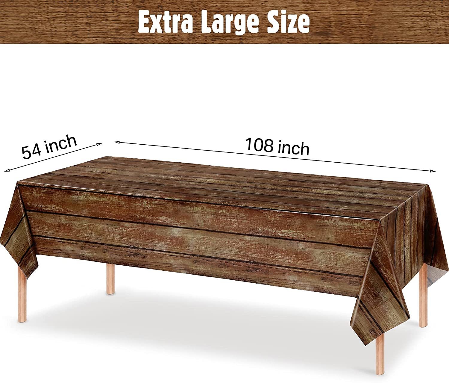 Einweg-Tischdecke mit Holzmase – Wedding Supply Rentals Bewertung und Preis