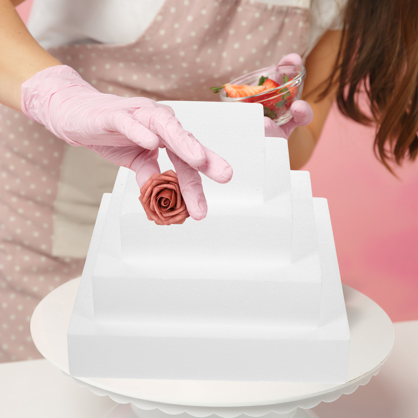 4 Stück Schaumstoff-Kuchenattr – Wedding Cake Supply Bewertung und Preis